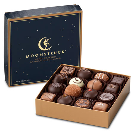 16 piece Classic Truffle Collection- Moonstruck Chocolate Co.